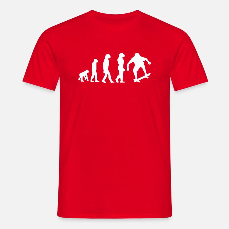 évolution skate - T-shirt Homme - rouge