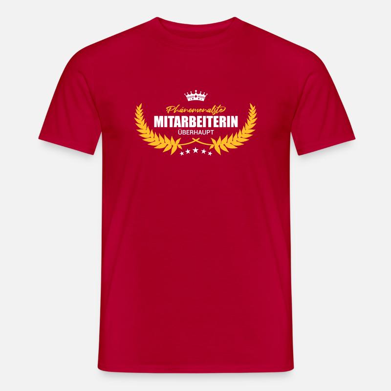 Phänomenalste Mitarbeiterin überhaupt - Männer T-Shirt - Rot