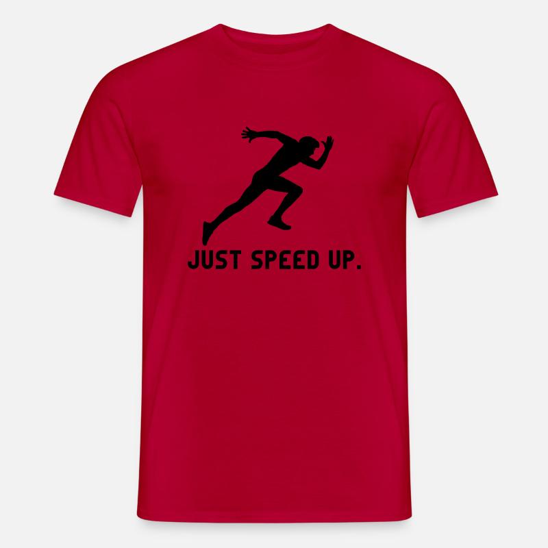 accélérer les athlètes juste en haut des athlètes course de remise en forme Sprint - T-shirt homme - rouge