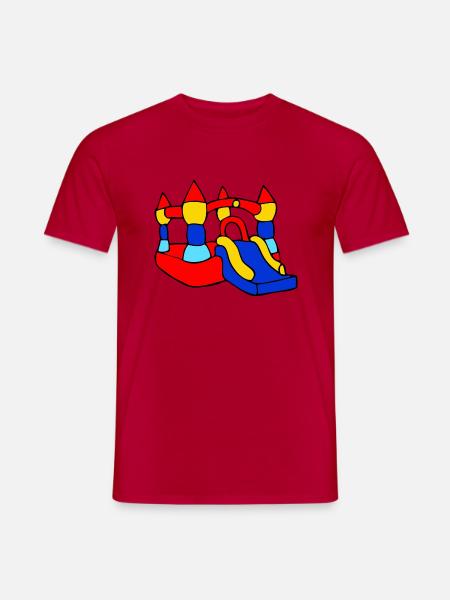château gonflable - T-shirt homme - rouge