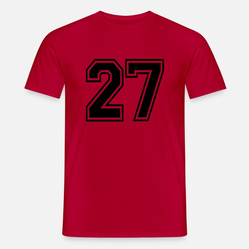 27 - Männer T-Shirt - Rot