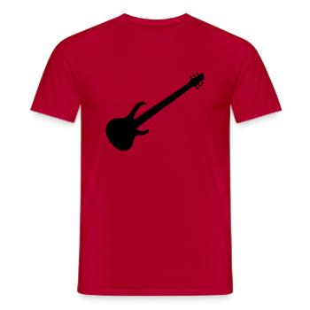 Ibanez BTB six string - Ibanez E-Bass - Männer T-Shirt - Rot - Vorne - AI Model Male 178 dark (178cm)