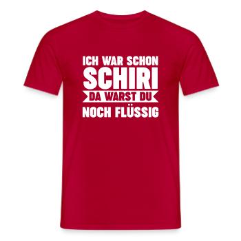 Schiri Unparteiischer Fußball Schiedsrichter - Männer T-Shirt - Rot - Vorne - AI Model Male 178 dark (178cm)
