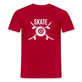 Skateboard SUP Surfing - Men's T-Shirt - red - Front - AI Model Male 178 dark (178cm)