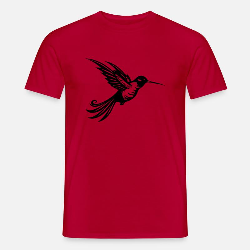 Kolibri - Männer T-Shirt - Rot