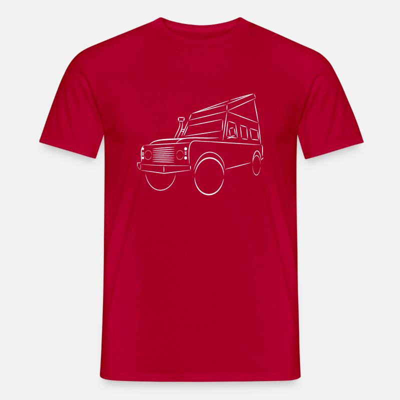 Defender con tetto elevabile - T-shirt uomo - rosso