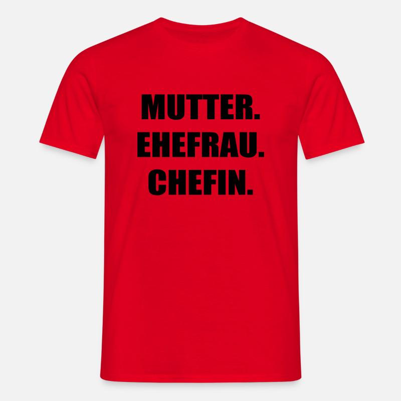 Mère Épouse Chef - T-shirt Homme - rouge