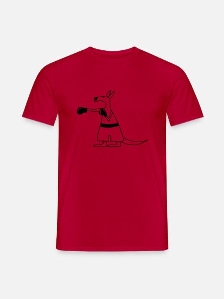 Kangaroo - Männer T-Shirt - Rot