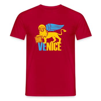 Armoiries de Venise - T-shirt homme - rouge - Devant - AI Model Male 178 dark (178cm)