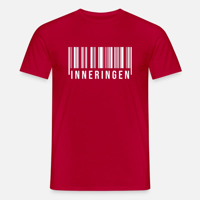 Schwaben Strichcode Inneringen - Männer T-Shirt - Rot