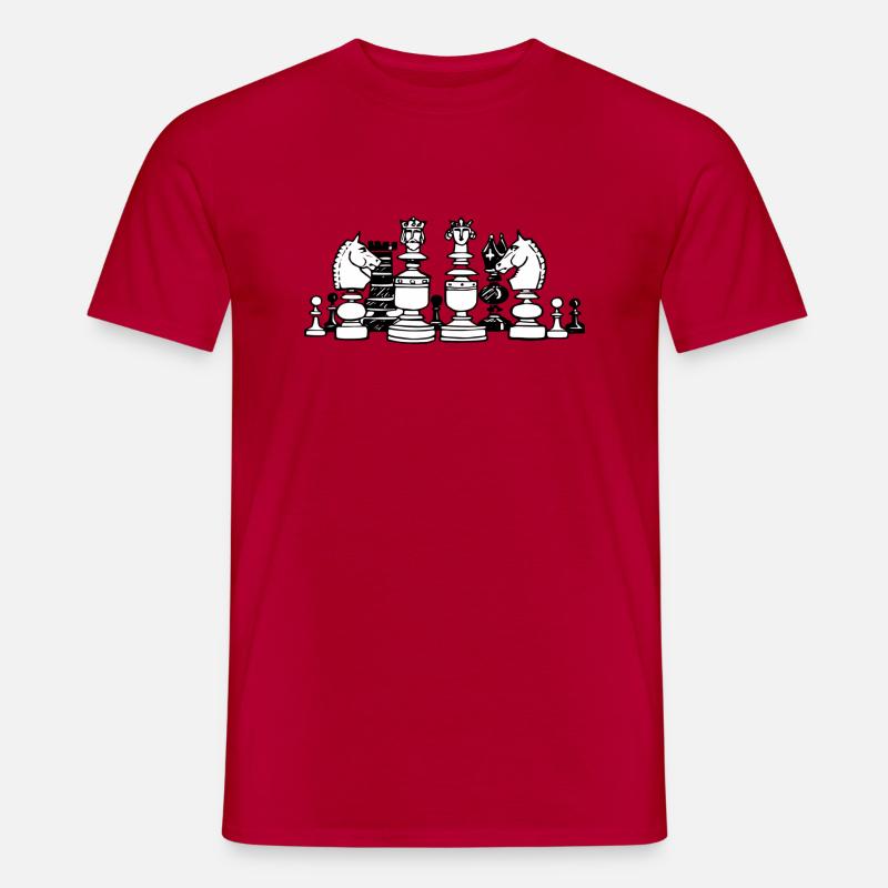 Schach - Männer T-Shirt - Rot