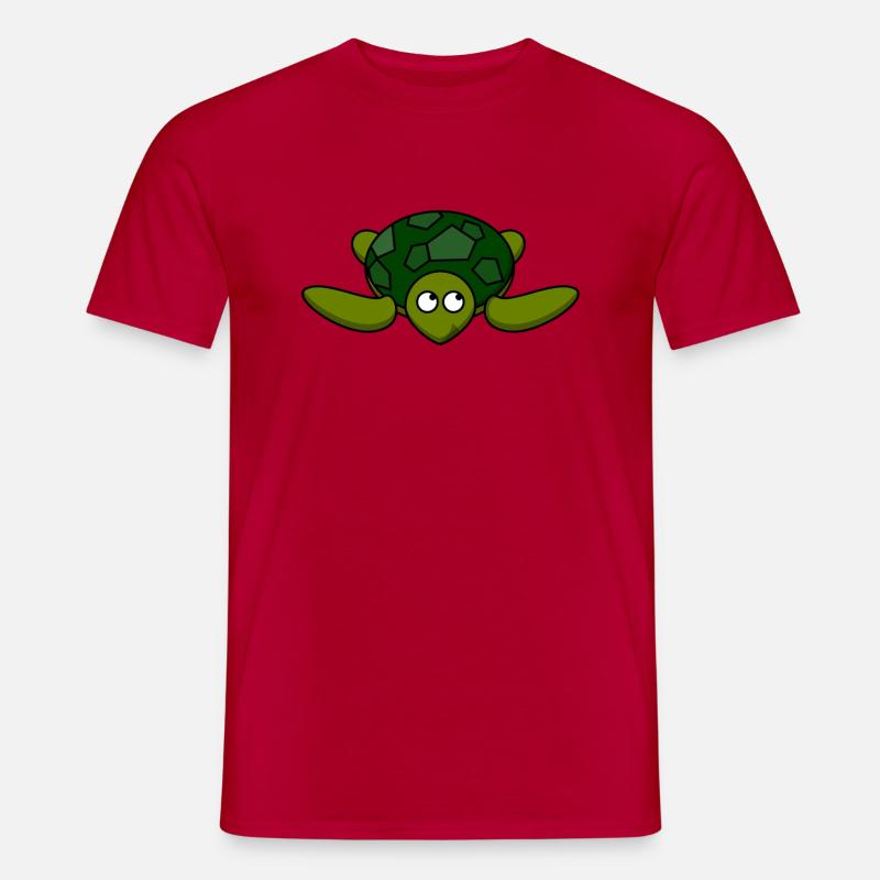 Liebe Schildkröte - Männer T-Shirt - Rot