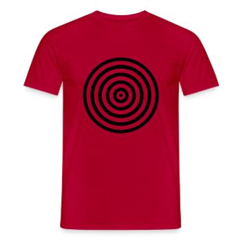 zielscheibe_2__f1 - Männer T-Shirt - Rot - Vorne - AI Model Male 178 dark (178cm)