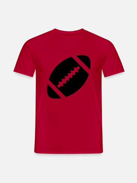 football - Männer T-Shirt - Rot