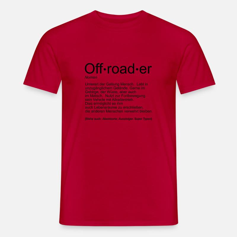 Offroader - Männer T-Shirt - Rot