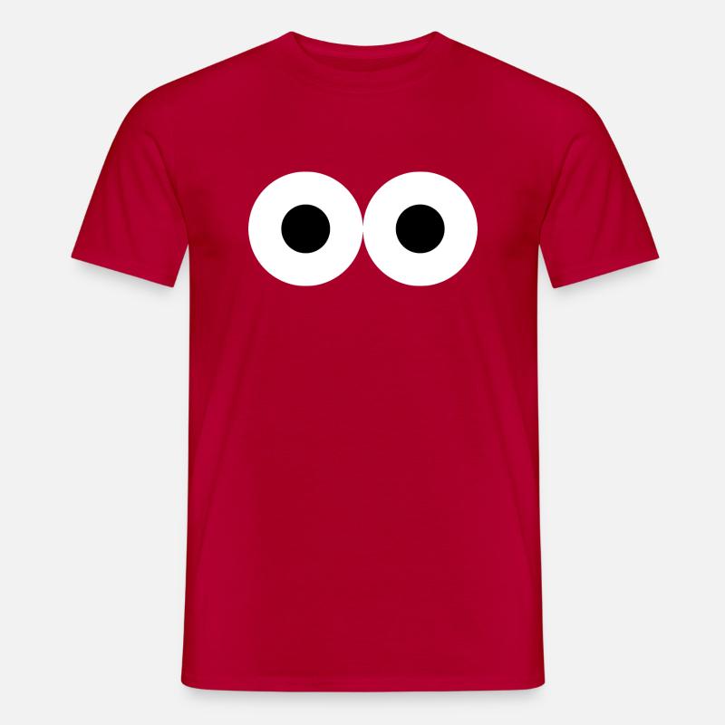 Augen - Männer T-Shirt - Rot