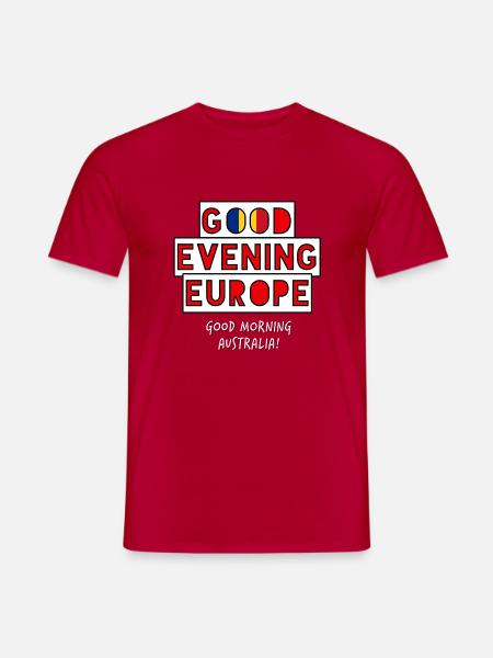 Eurovision Song Contest Rumänien - Männer T-Shirt - Rot