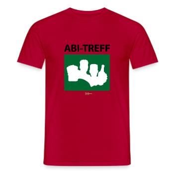Bier Liga Logo ABI-Treff Jahr Blanko Grün 2 - Männer T-Shirt - Rot - Vorne - AI Model Male 178 dark (178cm)