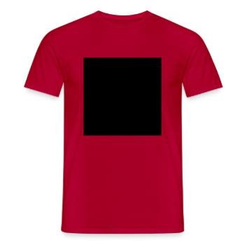 Black Quadrat - Männer T-Shirt - Rot - Vorne - AI Model Male 178 dark (178cm)