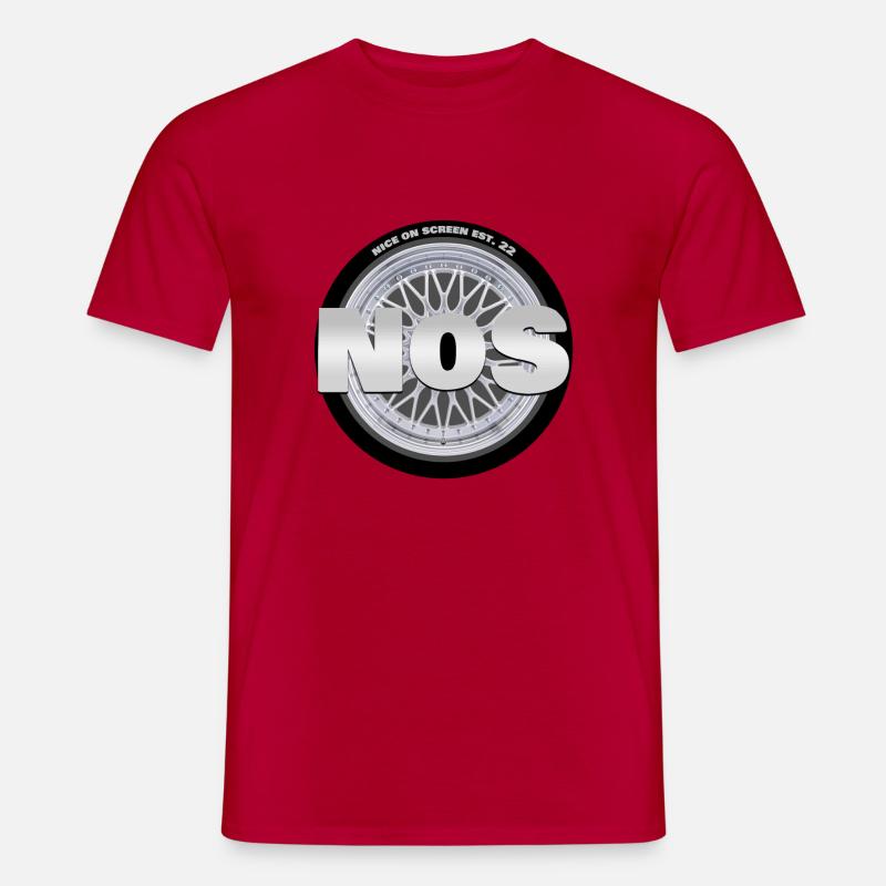 Nice on Screen - Männer T-Shirt - Rot