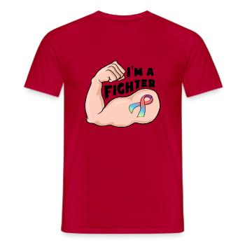 Pride month - Rainbow Ribbon - Männer T-Shirt - Rot - Vorne - AI Model Male 178 dark (178cm)