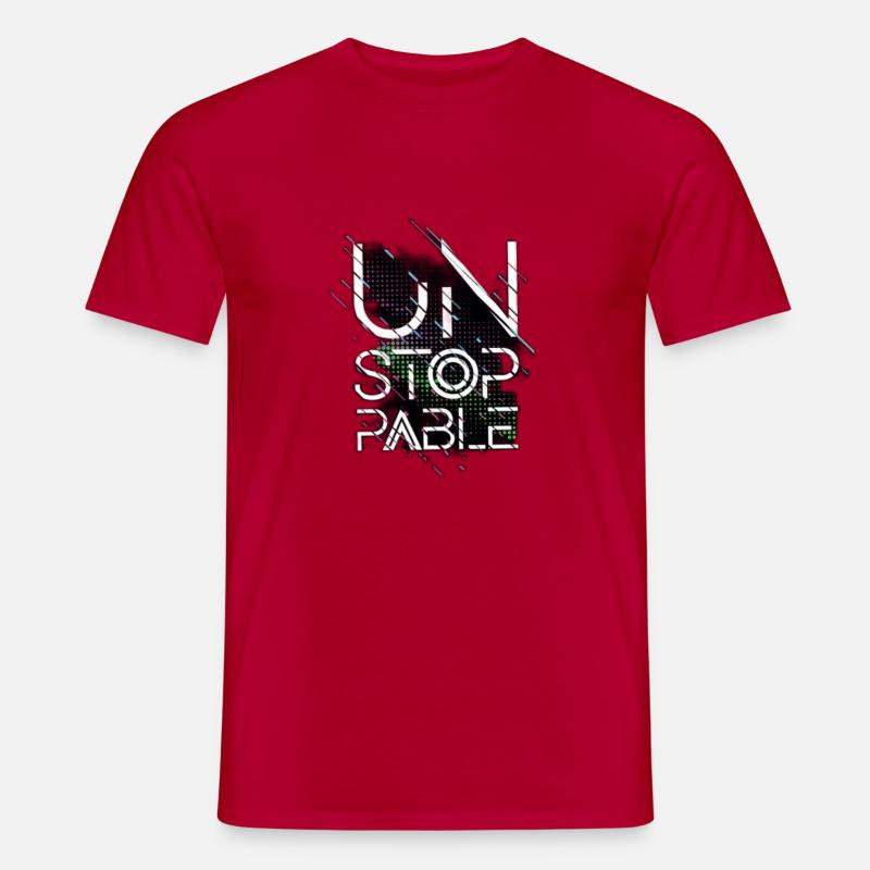UNSTOPPABLE - Männer T-Shirt - Rot