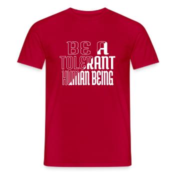 une femme endroit drôle d’amour chats cheveux de barbier - T-shirt homme - rouge - Devant - AI Model Male 178 dark (178cm)