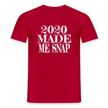 Beard Gang Happy Funny Quote Cadeau d’anniversaire - T-shirt homme - rouge - Devant - AI Model Male 178 dark (178cm)
