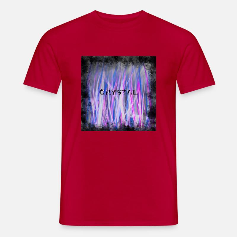Crystal Blaze - Männer T-Shirt - Rot