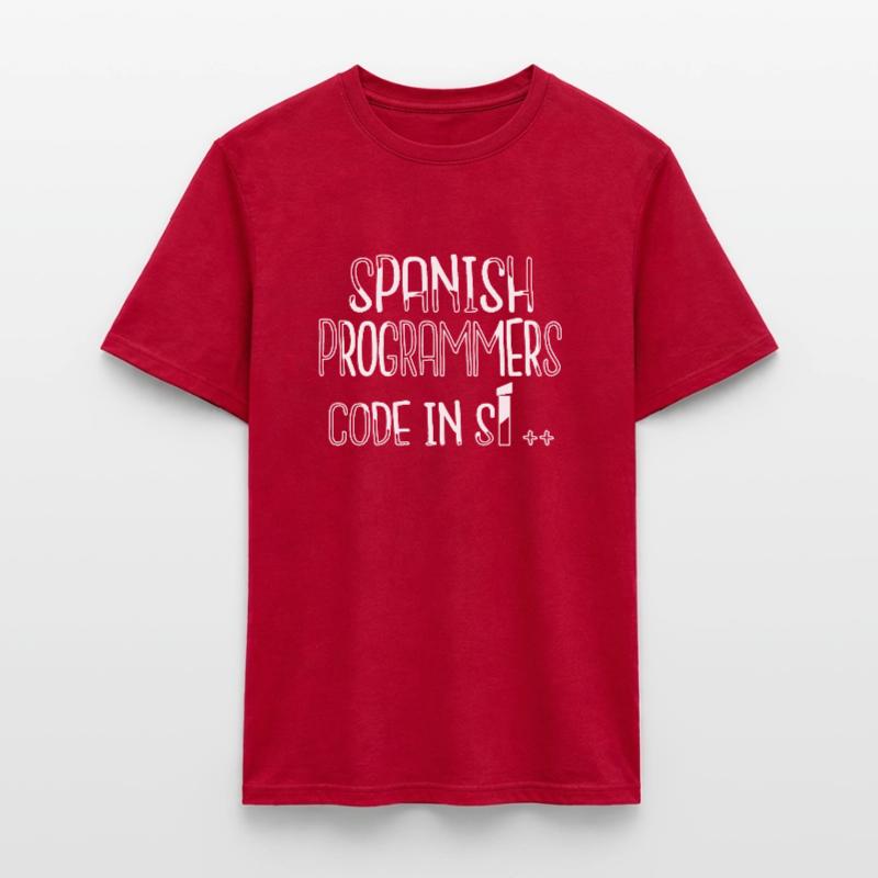 present backend developer happy computer humor Men’s T-shirt