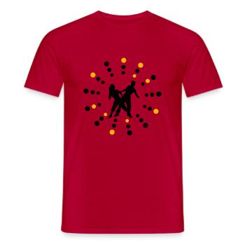 Dancing Dance Music - Männer T-Shirt - Rot - Vorne - AI Model Male 178 dark (178cm)