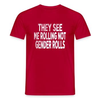 abortion is healthcare gift liberal activists - Männer T-Shirt - Rot - Vorne - AI Model Male 178 dark (178cm)