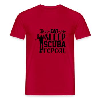 Taucher Spruch - Diving - Männer T-Shirt - Rot - Vorne - AI Model Male 178 dark (178cm)