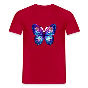 Papillon Animal Insecte Papillon - T-shirt homme - rouge - Devant - AI Model Male 178 dark (178cm)