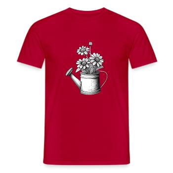 Blume Hobbygärtner Gärtner Geschenk Blumen Garten - Männer T-Shirt - Rot - Vorne - AI Model Male 178 dark (178cm)
