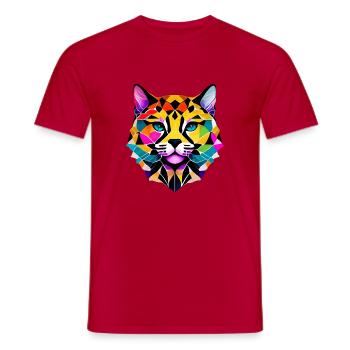 Chat, animal de compagnie, chat domestique, chaton, propriétaire de chat - T-shirt homme - rouge - Devant - AI Model Male 178 dark (178cm)