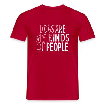 jokes mammal beagle gifts golden retriever rescue - Männer T-Shirt - Rot - Vorne - AI Model Male 178 dark (178cm)