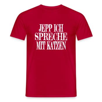 amour animal singe chat de mer - T-shirt homme - rouge - Devant - AI Model Male 178 dark (178cm)