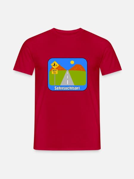 A place of longing - Men's T-Shirt - red