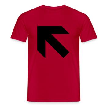 Flèche - T-shirt homme - rouge - Devant - AI Model Male 178 dark (178cm)
