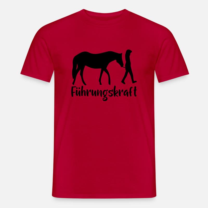 Pferd - Männer T-Shirt - Rot