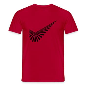 trance - Männer T-Shirt - Rot - Vorne - AI Model Male 178 dark (178cm)