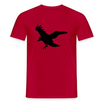 Rabe - Männer T-Shirt - Rot - Vorne - AI Model Male 178 dark (178cm)