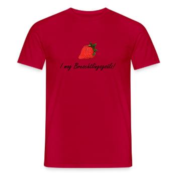 I mog Breschtlingsgsälz - Männer T-Shirt - Rot - Vorne - AI Model Male 178 dark (178cm)