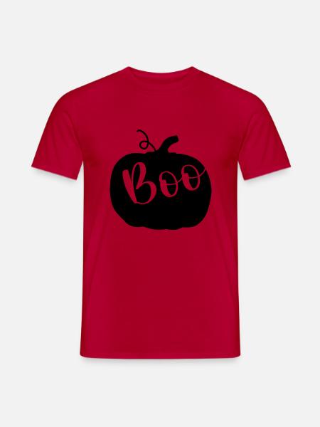 Pumpkin Boo Halloween - Men's T-Shirt - red