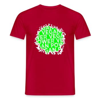 sayings vegetarian plant statement - Männer T-Shirt - Rot - Vorne - AI Model Male 178 dark (178cm)