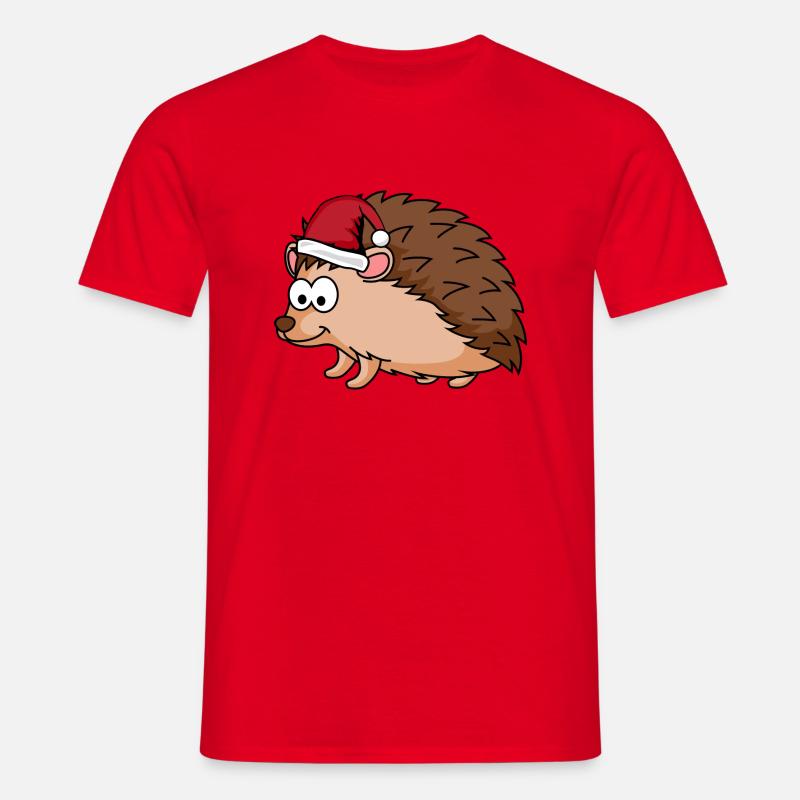 Igel Comic Tier - Männer T-Shirt - Rot