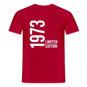 1973 Limited Edition - Männer T-Shirt - Rot - Vorne - AI Model Male 178 dark (178cm)