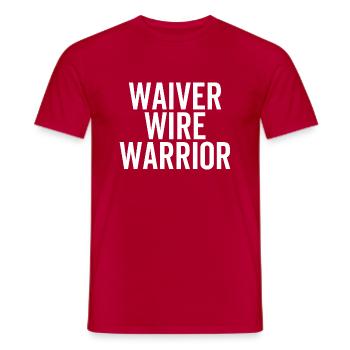 Waiver Wire Warrior - Men's T-Shirt - red - Front - AI Model Male 178 dark (178cm)