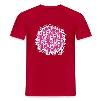 geburtstagsgeschenkidee lieben falbkatze - Männer T-Shirt - Rot - Vorne - AI Model Male 178 dark (178cm)